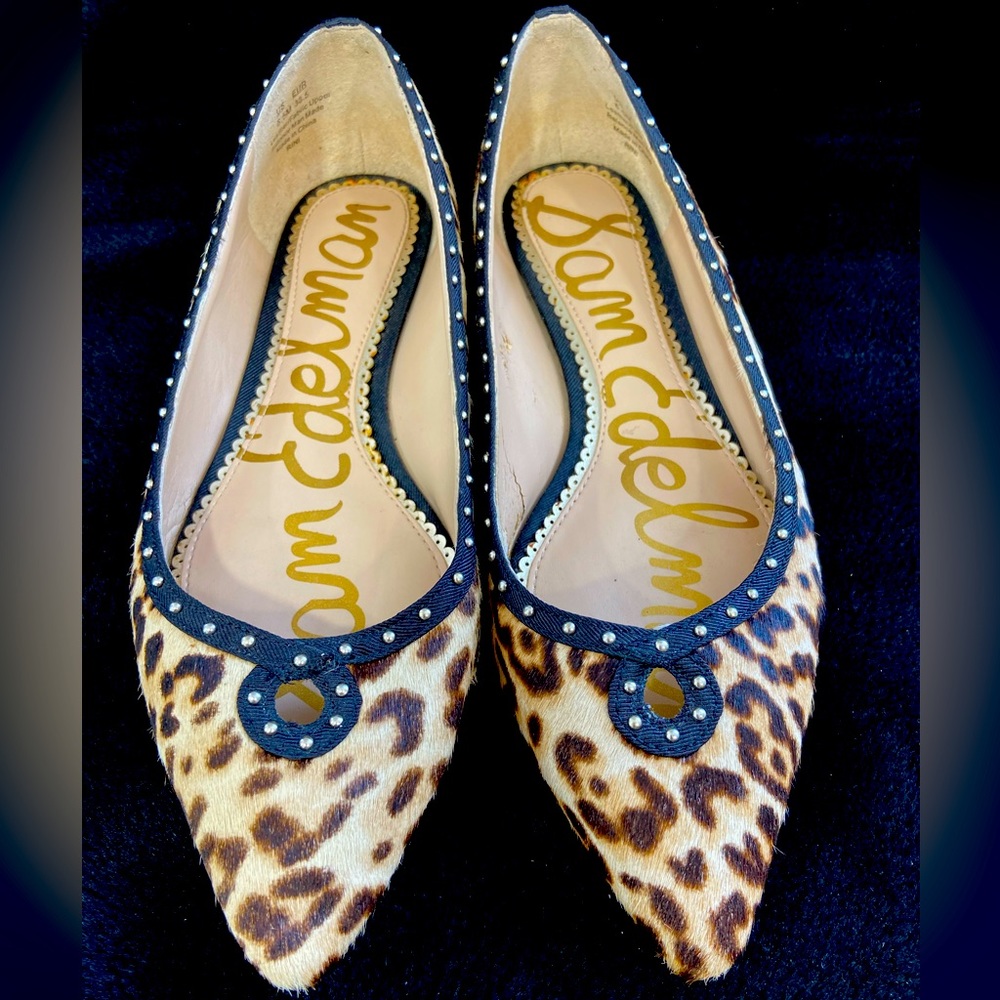 Sam Edelman leopard flats